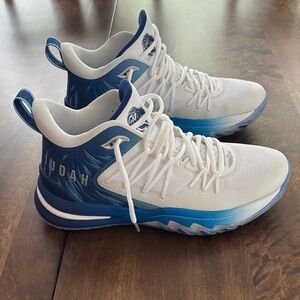 Brand new Judah 1 "Triumph" Blue and White High-Top Sneakers